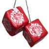 3" Fire Dept Department Fire Fighter Hanging Dice view 1