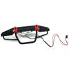 LAFEINA Metal Front Bumper with 2 LED Lights Lamp for 1/10 Scale RC Crawler Remote Control Car TRX-4 Accessory view 3