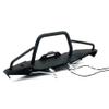 LAFEINA Metal Front Bumper with 2 LED Lights Lamp for 1/10 Scale RC Crawler Remote Control Car TRX-4 Accessory view 4