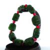 0.9" Bangle Bracelet China Certified Nature Hetian Nephrite Jade Arhat Hand Carved Bangle Bracelet 3780 view 2