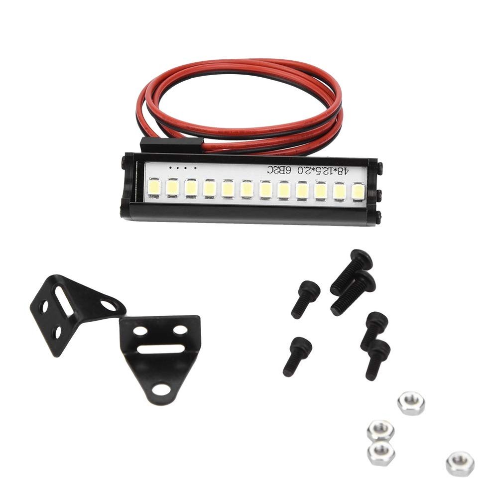 Dilwe RC Car LED Light Bar, RC Crawler 155mm LED Light Bar LEDs Lamp for 90046 90048 SCX10 1:10 Remote Control Car RC Parts