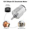 37GB-520 DC 12V 330rpm Metal Geared Box Motor Speed Reduction Electric Gearbox with Speed Encoder for Arduino DIY Smart Robot Car Chassis Kit(Pack of 2) view 2