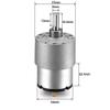 37GB-520 DC 12V 330rpm Metal Geared Box Motor Speed Reduction Electric Gearbox with Speed Encoder for Arduino DIY Smart Robot Car Chassis Kit(Pack of 2) view 3