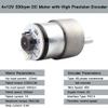 37GB-520 DC 12V 330rpm Metal Geared Box Motor Speed Reduction Electric Gearbox with Speed Encoder for Arduino DIY Smart Robot Car Chassis Kit(Pack of 2) view 4