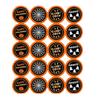 2" Round Sticker Labels, Halloween Set of 20 Party Favor Sticker Labels, Classroom Candy Bags, Mason Jar Stickers, Labels view 1