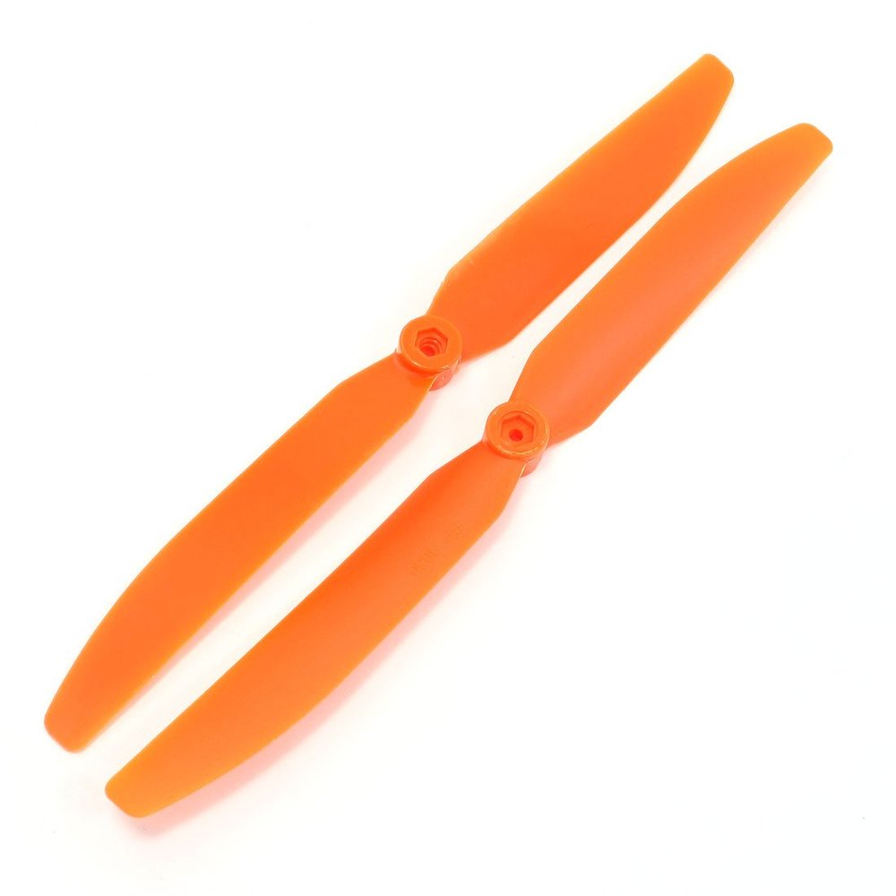 Aexit 2 Pcs Electrical equipment 3mm Hole Dia 2 Blades EP-9050 Propellers Orange for RC Airplane Model