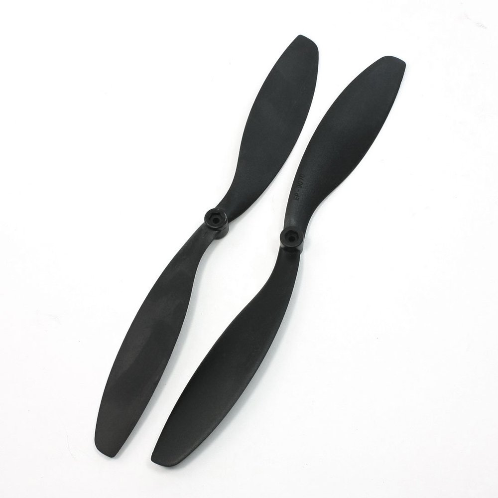 Aexit RC Model Electrical equipment Plane 9" Length 7" Pitch 9x7 EP9070 Props Propellers Black 2 Pcs