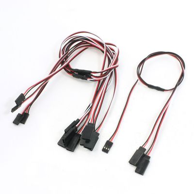 Aexit 19.7" Long Electrical equipment 3 Pin 2Male/1Female RC Servo Y Extension Lead Wire Cable 5 Pcs