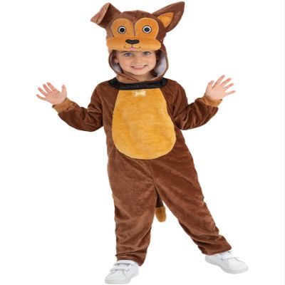 48" Brown Dog T1 Size Unisex Fancy Dress Halloween Costume with Hood