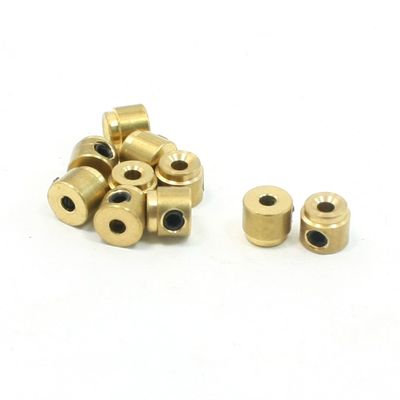 Aexit 10 Pcs Electrical equipment Gold Tone Brass Metal RC Plane Airplane Block Parts