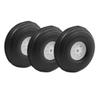 Aexit 3pcs RC Electrical equipment Remote Control Airplane DIY PU Tire Wheel D38mm H14mm d3mm view 1