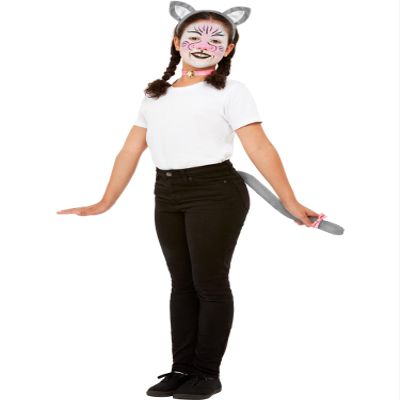 Smiffys Make Up FX, Kids Cat Kit, Aqua
