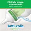 Dr. Brown's Natural Flow Anti-Colic Options+ Wide-Neck Glass Baby Bottles 5 oz/150 mL, with Level 1 Slow Flow Nipple, 3 Pack, 0m+ view 2