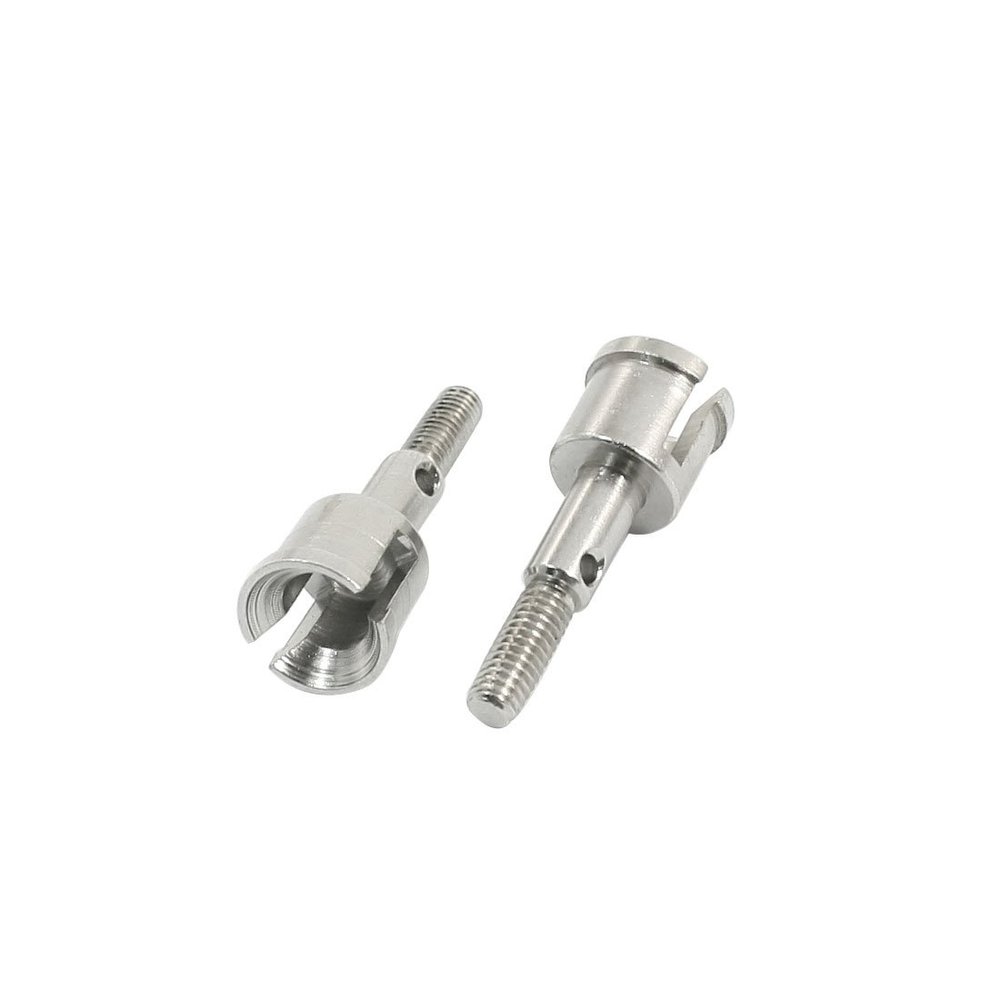 Aexit 2pcs 6mm Electrical equipment Hole Inside Dia 02168 Steel Wheel Axle for 94122/94177 1:10 RC Car