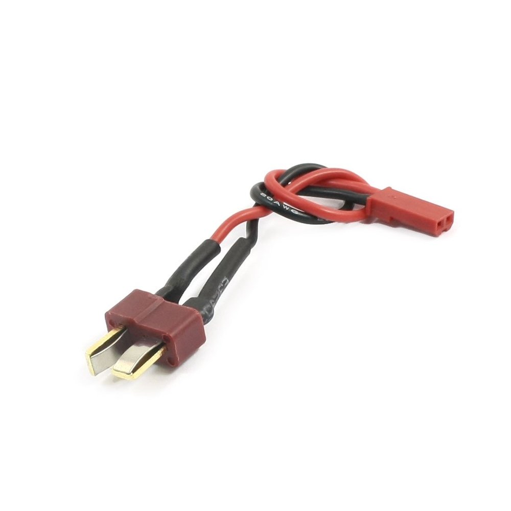 Aexit 13cm Long Electrical equipment 20AWG Black Red T Male to Female Connector Wire Cable Lead for RC Helicopter ESC Lipo Li-po Battery