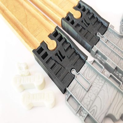 TrainLab Thomas Take-n-Play to Wooden Railway Train Track Adapters with Dog Bones (Black)