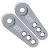 5-Pack Aluminum 28.5mm 25T Teeth Tooth Steering Half Servo Arm Horn for 1/10 Rc Hobby Model Car/Boat Futaba Traxxas Slash, Cojoys (Titanium) view 2