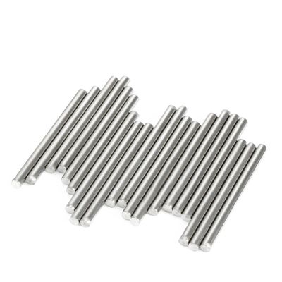 Aexit 20Pcs Stainless Electrical equipment Steel Round Shaft Rods Axles 3mm x 40mm for RC Toy Car