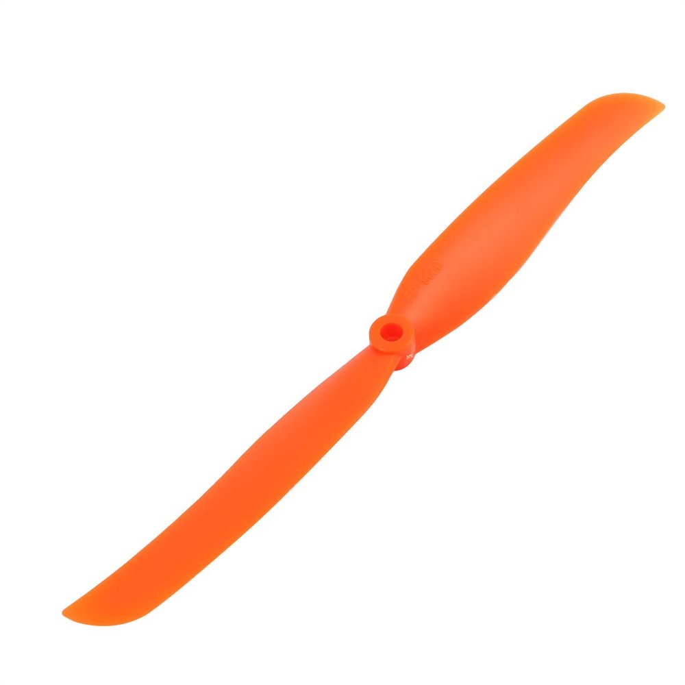 Aexit 2pcs Orange Electrical equipment Plastic RC Airplane Prop Propeller Paddle 9045 + Shaft Adapter Ring