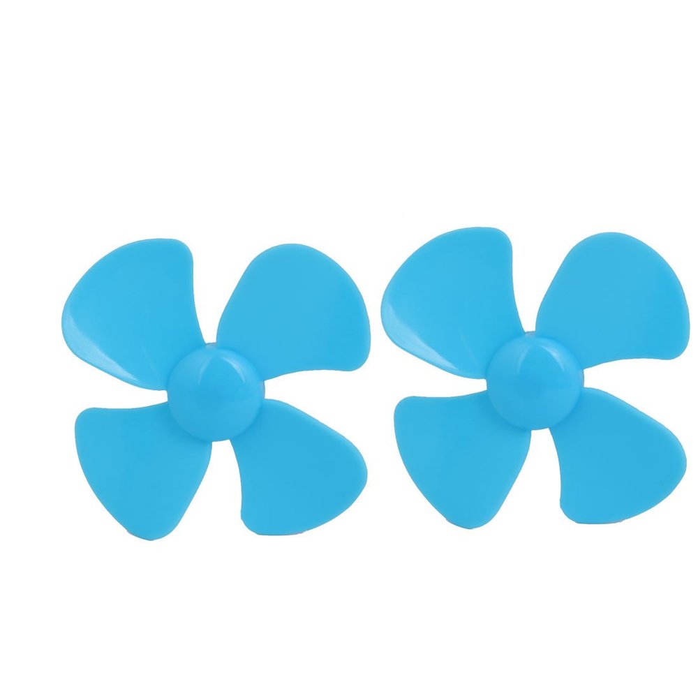 Aexit 2PCS Brushless Electrical equipment Motor 4 Vanes RC Boat Airplane Propeller 2.4-inch Dia Blue