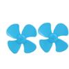 Aexit 2PCS Brushless Electrical equipment Motor 4 Vanes RC Boat Airplane Propeller 2.4-inch Dia Blue view 1