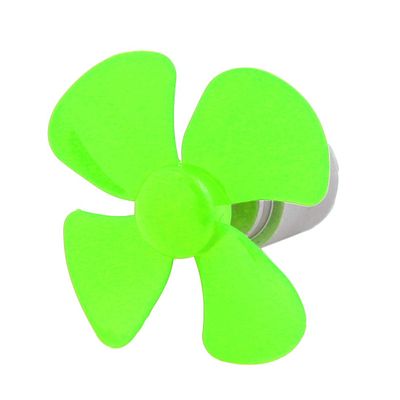 Aexit DC 3V Electrical equipment 0.13A 17000RPM Green Strong Force Motor 4 Vanes 56mm Dia Propeller for RC Aircraft
