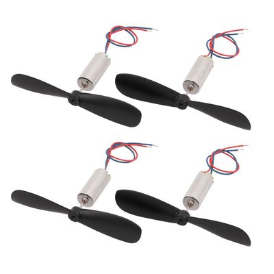 Aexit 2 Pairs Electrical equipment DC 3.7V 50000RPM 6mmx14mm Motor w CW/CCW Propeller for RC Quadcopter