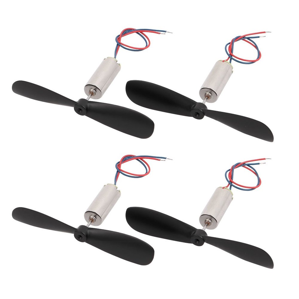 Aexit 2 Pairs Electrical equipment DC 3.7V 50000RPM 6mmx14mm Motor w CW/CCW Propeller for RC Quadcopter