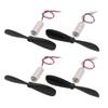 Aexit 2 Pairs Electrical equipment DC 3.7V 50000RPM 6mmx14mm Motor w CW/CCW Propeller for RC Quadcopter view 1