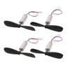 Aexit 2 Pairs Electrical equipment DC 3.7V 45000RPM 7mmx16mm Motor w CW/CCW Propeller for RC Aircraft Toys view 1