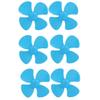 Aexit 6PCS Brushless Electrical equipment Motor 4 Vanes RC Boat Airplane Propeller 3-inch Dia Blue view 1