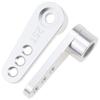 Aluminum 28.5mm 25T Teeth Tooth Steering Half Servo Arm Horn 2-Pack for 1/10 Rc Hobby Model Car/Boat Futaba Traxxas Slash, Cojoys (Silver) view 1