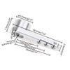 Aluminum 28.5mm 25T Teeth Tooth Steering Half Servo Arm Horn 2-Pack for 1/10 Rc Hobby Model Car/Boat Futaba Traxxas Slash, Cojoys (Silver) view 3