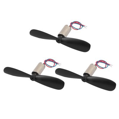 Aexit 3pcs DC Electrical equipment 4.2V 46500RPM 6mmx12mm High Speed Motor w CW Prop for RC Helicopter