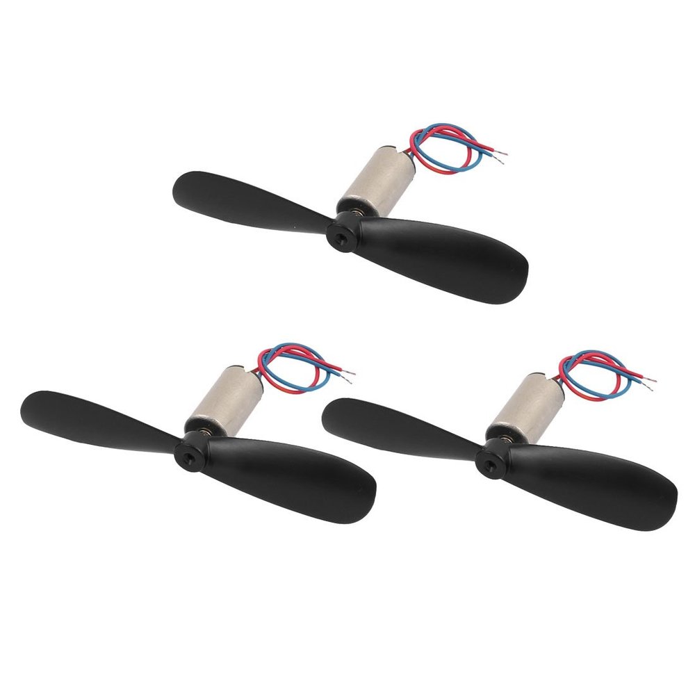 Aexit 3pcs DC Electrical equipment 4.2V 46500RPM 6mmx12mm High Speed Motor w CW Prop for RC Helicopter