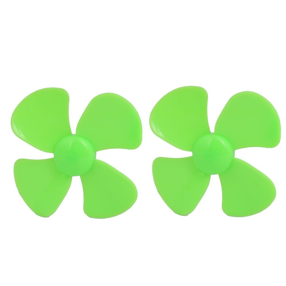 Aexit 2PCS Brushless Electrical equipment Motor 4 Vanes RC Boat Airplane Propeller 2.4-inch Dia Green