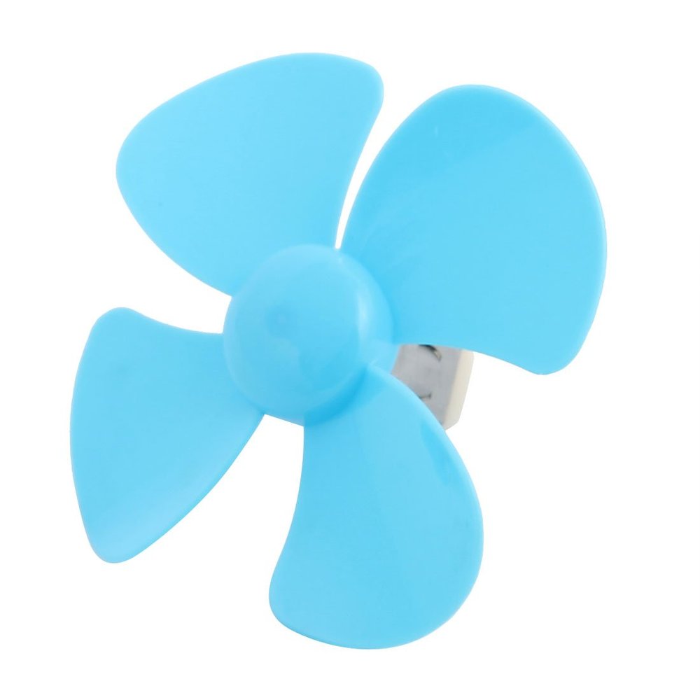 Aexit DC 3V Electrical equipment 0.05A 4800RPM Strong Force Motor 4 Vanes 100x2.3mm Propeller Blue for RC Aircraft