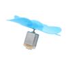 Aexit DC 3V Electrical equipment 0.05A 4800RPM Strong Force Motor 4 Vanes 100x2.3mm Propeller Blue for RC Aircraft view 2