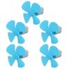 Aexit 5Pcs DC Electrical equipment 1.5V 3800RPM Large Torque Motor 4 Vanes 60mm Dia Propeller Blue for RC view 1