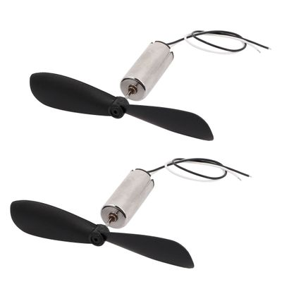 Aexit 2Pcs DC3V Electrical equipment 20000RPM 7mm x 16mm Motor w Helicopter CCW Propeller for RC Quadcopter