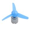 Aexit 2Pcs DC Electrical equipment 1.5V 2000RPM High Torque Motor 3 Vanes 80mm Dia Plastic Propeller Blue view 3