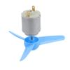 Aexit 2Pcs DC Electrical equipment 1.5V 2000RPM High Torque Motor 3 Vanes 80mm Dia Plastic Propeller Blue view 4
