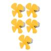 Aexit 5pcs DC6V Electrical equipment 0.13A 12500rpm 56mm Dia 4 Vanes Motor Propeller Yellow for RC Aircraft view 1