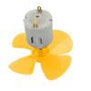Aexit 5pcs DC6V Electrical equipment 0.13A 12500rpm 56mm Dia 4 Vanes Motor Propeller Yellow for RC Aircraft view 3