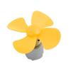 Aexit 5pcs DC6V Electrical equipment 0.13A 12500rpm 56mm Dia 4 Vanes Motor Propeller Yellow for RC Aircraft view 4