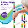 Marble Genius Marble Run Pipe & Sphere Accessory Add-on Set - 10 Pcs Total (4 Pipes, a Ramp, 5 Spheres), Alternating, Straight, & Tubes for Creating Exciting Mazes, Tracks, Runs, and Races view 4