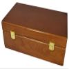 Certified Wood Teak Finish Fifty-Coin Storage/Display Box for PCGS/NGC/Premier/Ursae Minoris Holders view 2