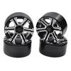 4pcs 6 Spoke Beadlock Alloy 1.9 Wheels Rims for 1:10 RC Crawlers SCX10 CC01 view 1