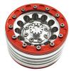 4Pcs 1.9" Aluminum Beadlock Ring Wheel Rims for 1/10 RC Axial SCX10 CC01 D90 D110, Red view 4