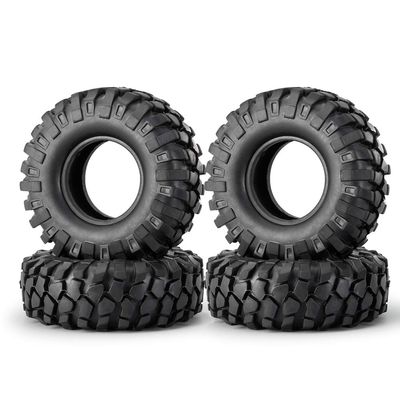 4pcs 1.9" Rubber Tires Racing Tyre 108mm for 1/10 SCX10 CC01 F350 Truck RC Crawler Cars